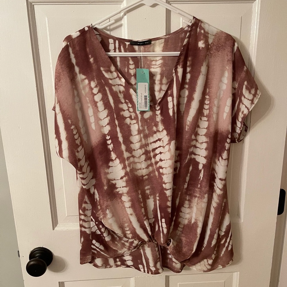 COPY - Mauve West Kei Allura Knot Blouse